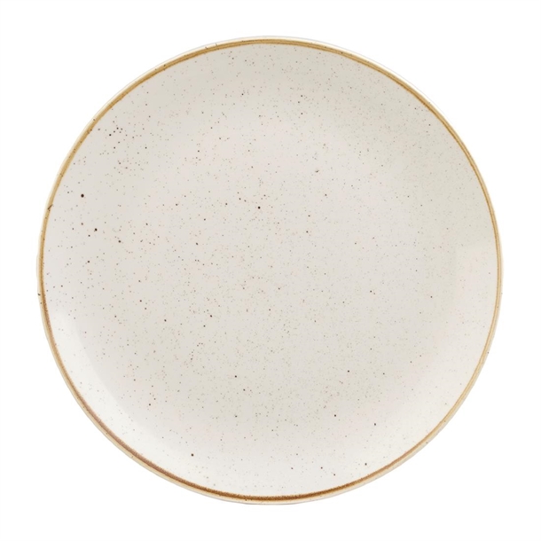 Churchill Stonecast Barley White Evolve Coupe Plate 10 5/8" Box 12