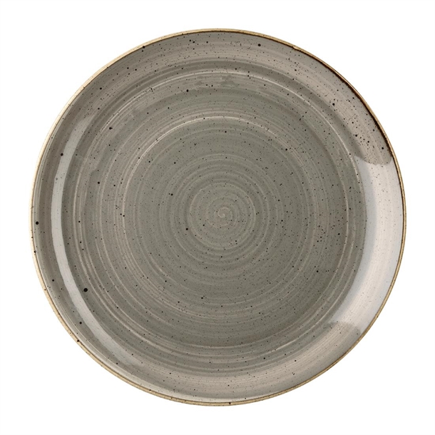 Churchill Stonecast Grey Evolve Coupe Plate 9" Box 12