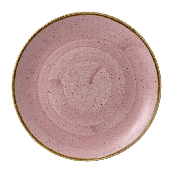 Churchill Stonecast Petal Pink Evolve Coupe Plate 10 5/8" Box 12