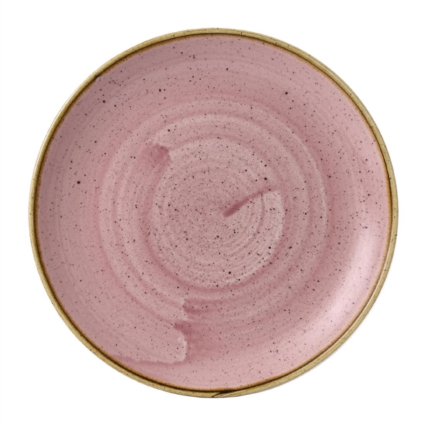 Churchill Stonecast Petal Pink Evolve Coupe Plate 9" Box 12