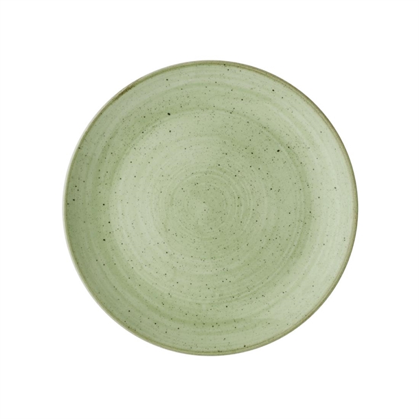 Churchill Stonecast Salbeigrüne Coupe Teller 228mm (12 Stück)