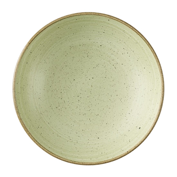 Churchill Stonecast Raw Green Coupe Bowl 7.25" Box 12