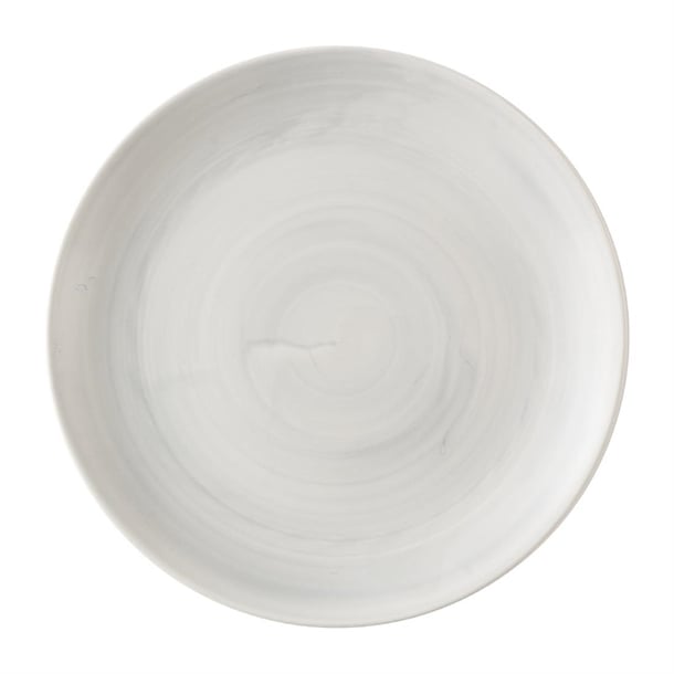 Stonecast Canvas Grey Evolve Coupe Plate - 260mm (Pack 12) (B2B)