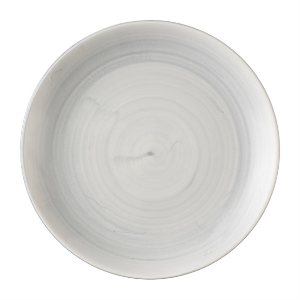 Stonecast Canvas Grey Evolve Coupe Plate - 220mm (Pack 12) (B2B)