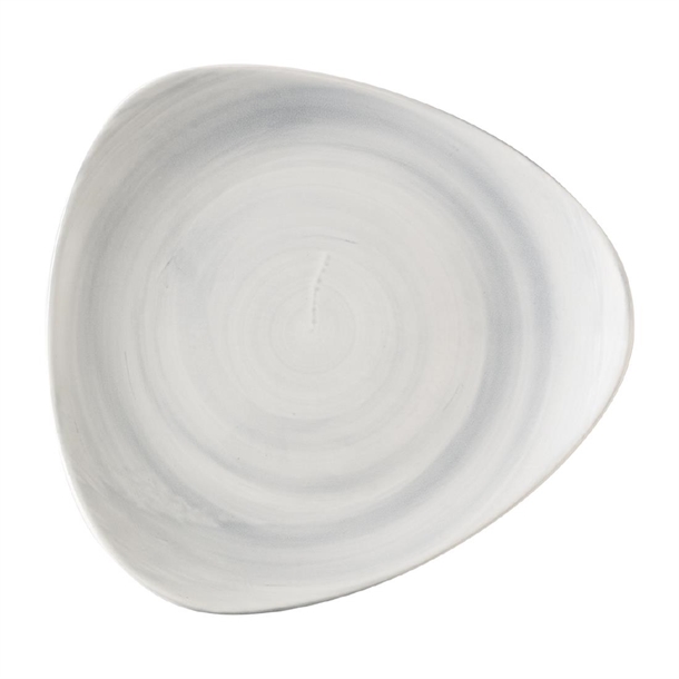 Stonecast Canvas Grey Lotus Plate - 228mm (Pack 12) (B2B)