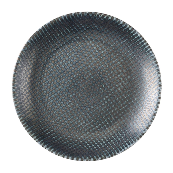 Astro Metallic Blue Evolve Coupe Plate - 165mm (Pack 12) (Direct)