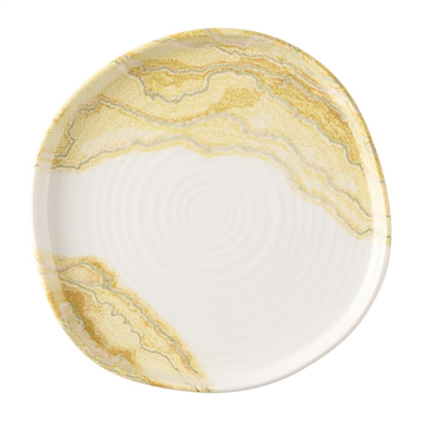 Tide Gold Organic Walled Plate - 255mm (Pack 6) (Direct)