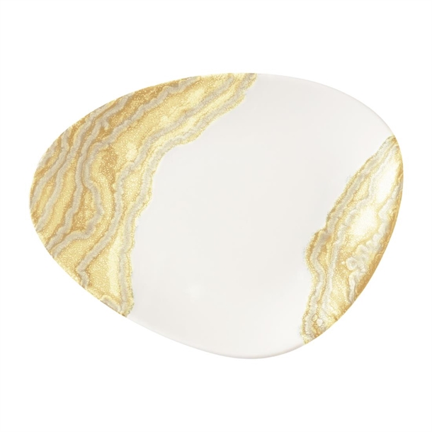 Tide Gold Triangle Chefs Plate - 255x203mm(Pack 12) (B2B)