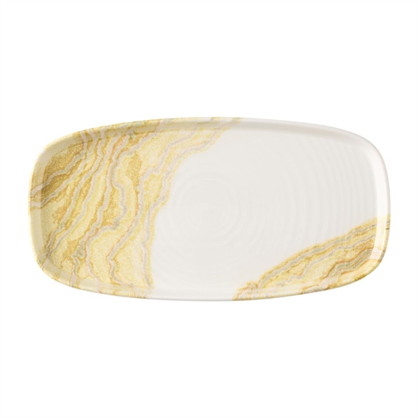 Tide Gold Oblong Chefs Plate - 305x178mm (Pack 6) (B2B)