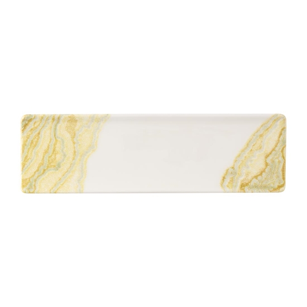 Tide Gold Oblong Plate - 300x90mm (Pack 6) (Direct)