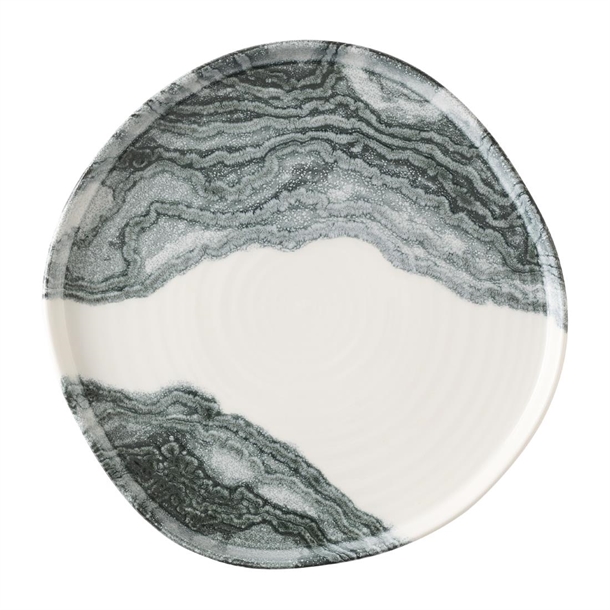 Tide Black Organic Walled Plate - 255mm (Pack 6) (B2B)
