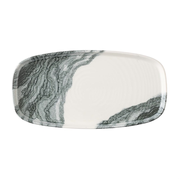 Tide Black Oblong Chefs Plate -280x127mm (Pack 6) (Direct)