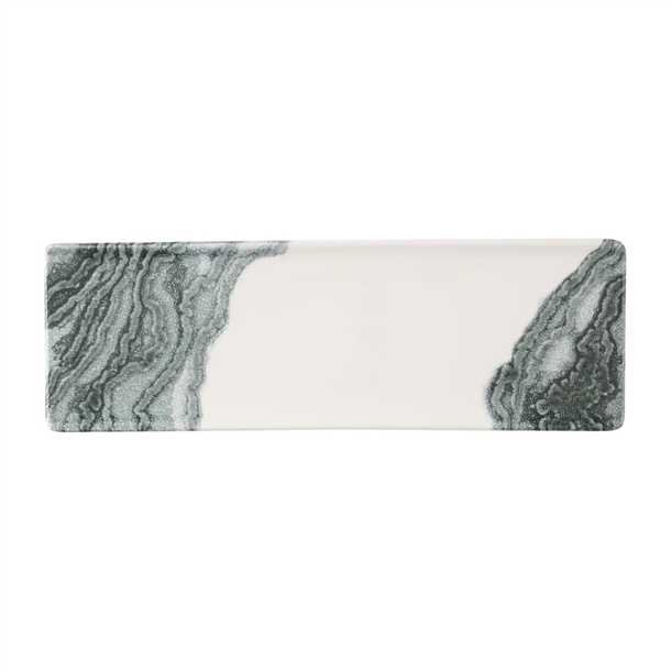 Tide Black Oblong Plate - 330x110mm (Pack 6) (Direct)