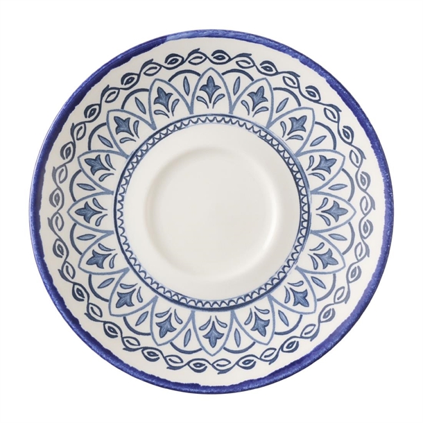 Harvest Mediterranean Moresque Cappuccino Saucer - 159mm (Pack 12) (B2B)