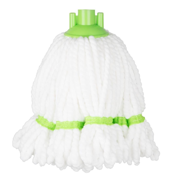 Jantex Connect Microfibre Mop Head Green Stripe - 150g