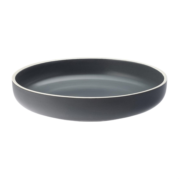 Utopia Forma Charcoal Bowl - 240mm (Pack 6) (B2B)