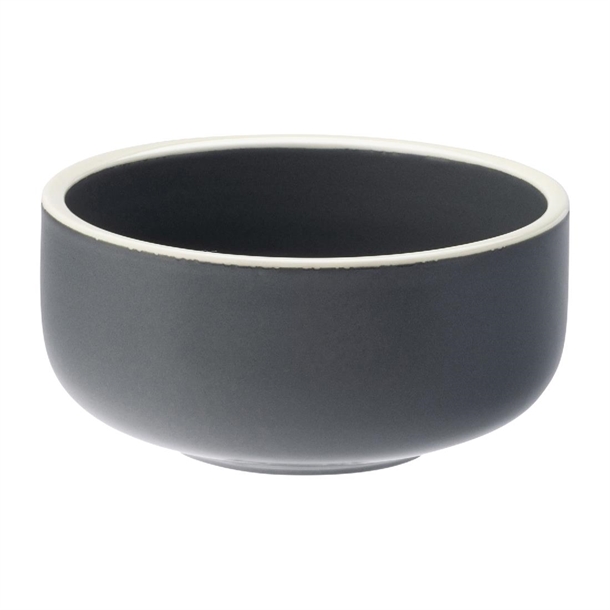 Utopia Forma Charcoal Bowl - 120mm (Pack 12) (B2B)