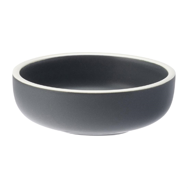 Utopia Forma Charcoal Dip Pot - 90mm (Pack 12) (B2B)