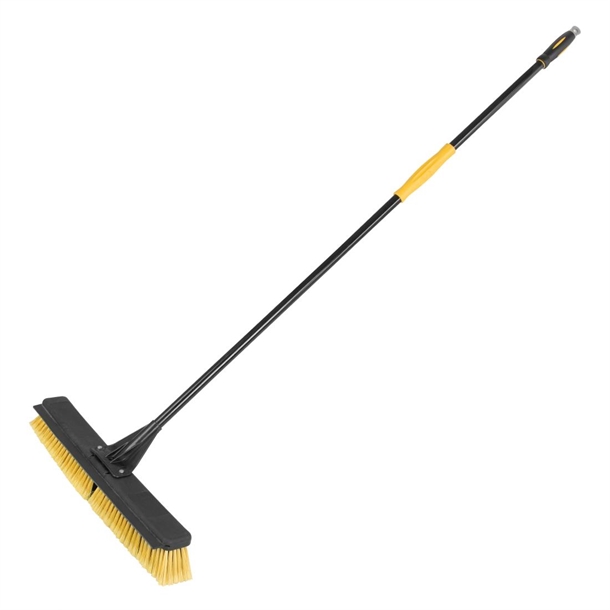 Jantex Heavy Duty Broom & Handle set with Squeegee 24"