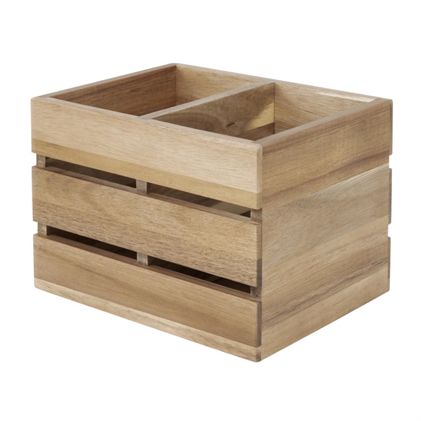 Olympia Table Organiser Acacia Wood - 210x160x150mm FSC 100%