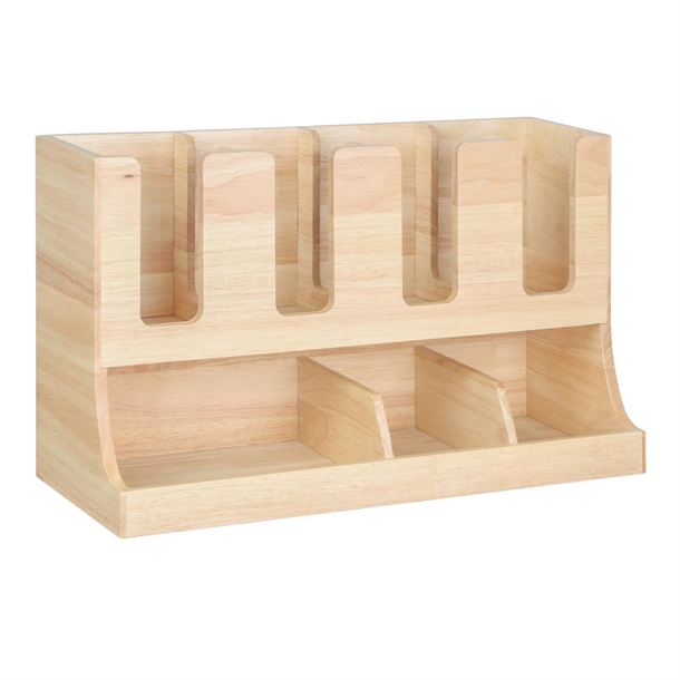 Olympia Cup and Condiment Station Hevea Wood - 450x170x270mm