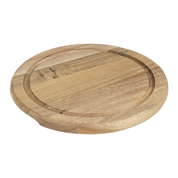 Olympia Round Acacia Wood Board for HW798 200mm Dome - 246x20mm FSC 100%