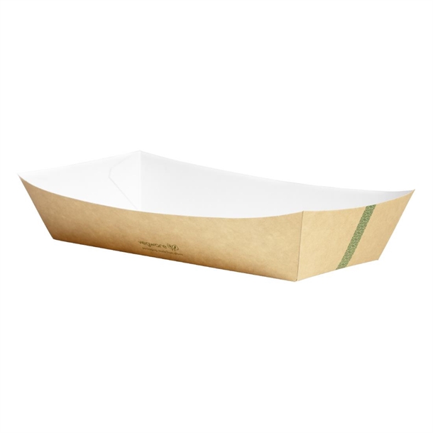 Vegware Kraft Food Tray Large - 9x6" (Pack 600)