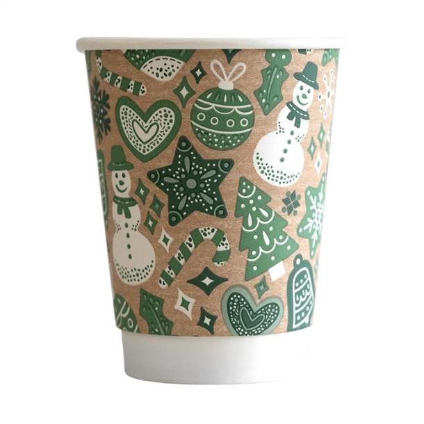 Vegware Double Wall 2024 Xmas Cup 89-Series - 12oz (Case 500)