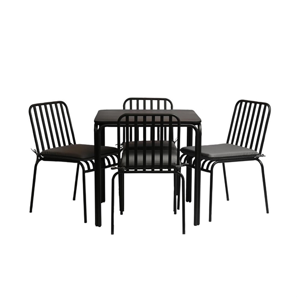 Tenby Outdoor Dining Set in Onyx (2 Sets Included) (B2B)