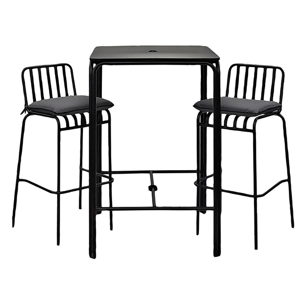 Tenby Outdoor Poseur Set in Onyx (2 Sets Included) (Direct)