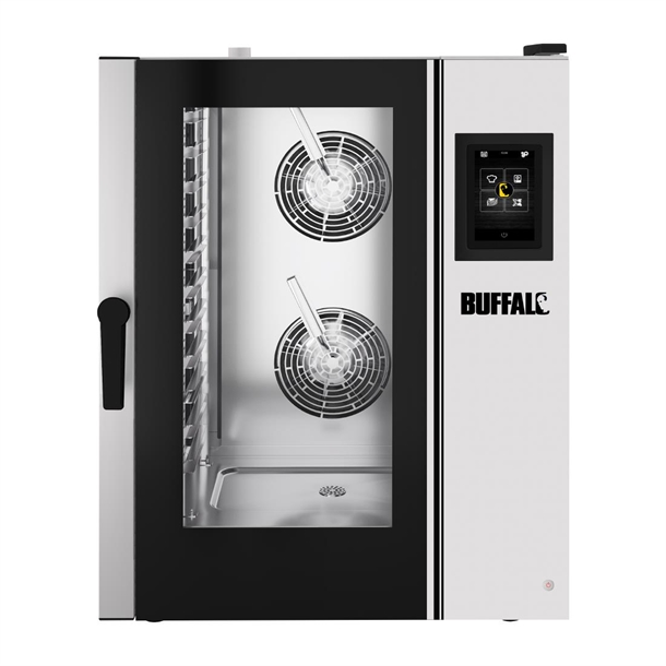 Buffalo Smart Touchscreen Combi Oven 11 x GN 1/1 w/stand Hood & Install Kit