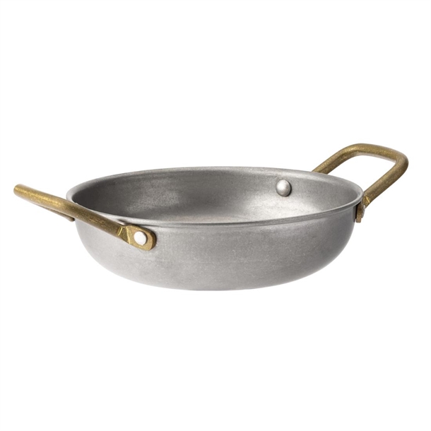 Utopia Vintage Brass Handled Dish - 150mm (Pack 6) (B2B)