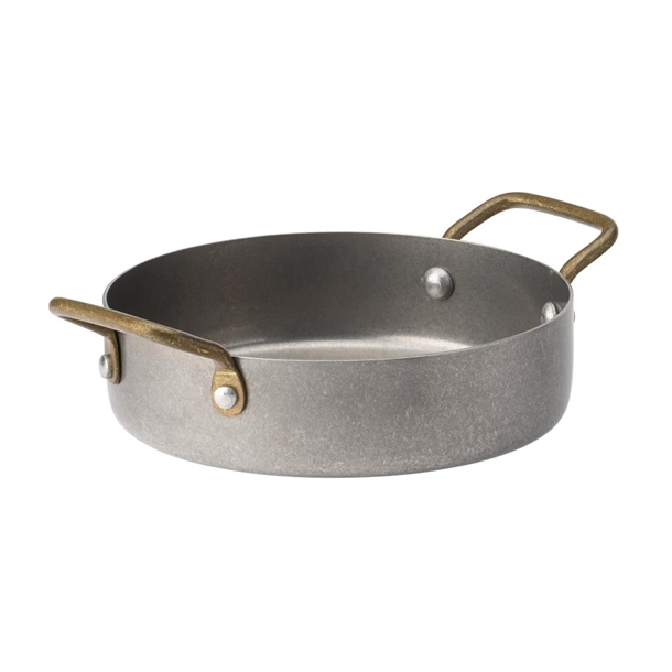 Utopia Vintage Steel Mini Casserole Dish - 122.5mm (Pack 6) (B2B)