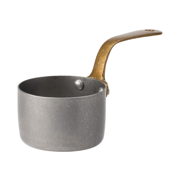 Utopia Vintage Steel Mini Sauce Pan - 70mm (Pack 6) (B2B)