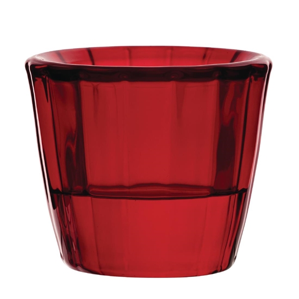 Utopia Ribbed Red Nightlight Holder (Pack 12) (B2B)