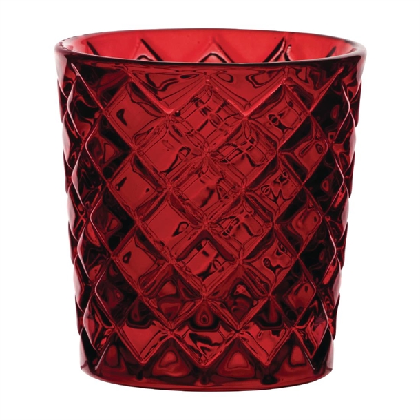 Utopia Criss Cross Red Nightlight Holder (Pack 12) (B2B)