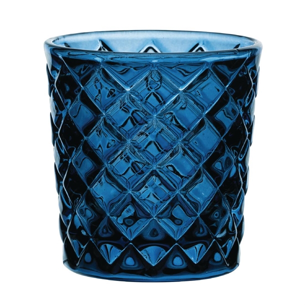 Utopia Criss Cross Blue Nightlight Holder (Pack 12) (B2B)