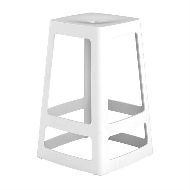 Origin Base Mid Stool Traffic White - 430x430x650mm (Pack 2) (B2B)