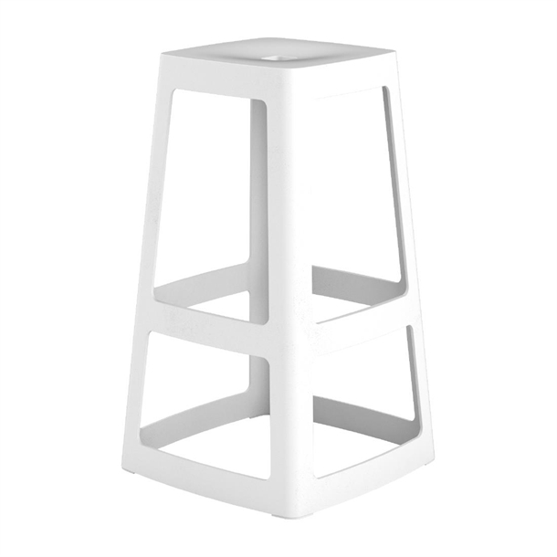 Origin Base High Stool Traffic White - 440x440x750mm (Pack 2) (B2B)