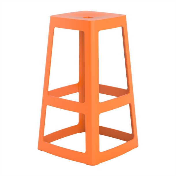 Origin Base High Stool Signal Orange - 450x450x750mm (Pack 2) (Direct)