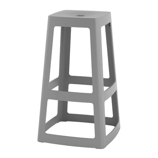 Origin Base High Stool Mouse Grey - 450x450x750mm (Pack 2) (B2B)