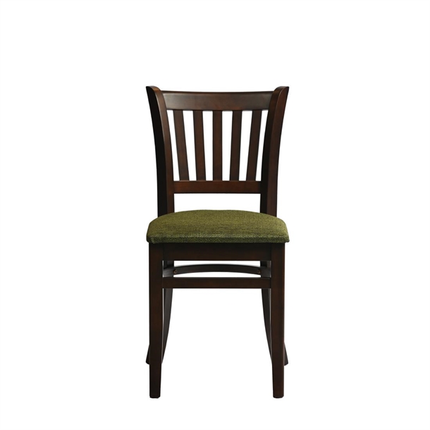 Manhattan Dining Chair in Dark Walnut with Shetland Forest Seat (Pack 2)(Direct)