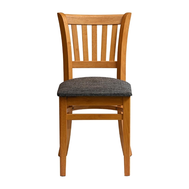 Manhattan Dining Chair in Soft Oak with Shetland Smoke Seat (Pack 2) (B2B)