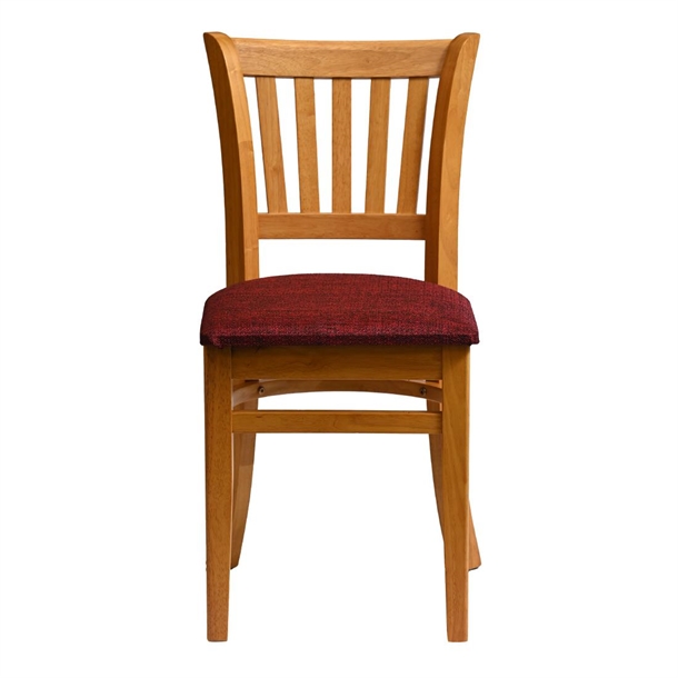 Manhattan Dining Chair in Soft Oak with Shetland Scarlett Seat (Pack 2) (B2B)