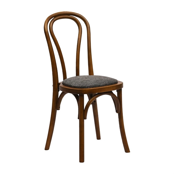 Hoop Back Dining Chair in Weathered Oak with Shetland Smoke Seat(Pack 2)(B2B)