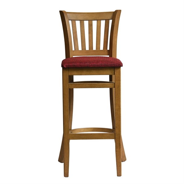 Manhattan Bar Chair in Weathered Oak with Shetland Scarlett Seat(Single)(B2B)