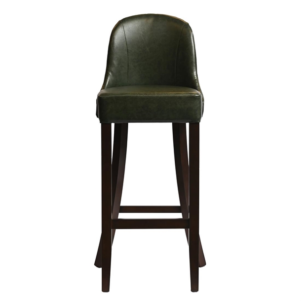 Kilsby Bar Chair in Dark Walnut with Bison Cedar Seat (Single) (B2B)