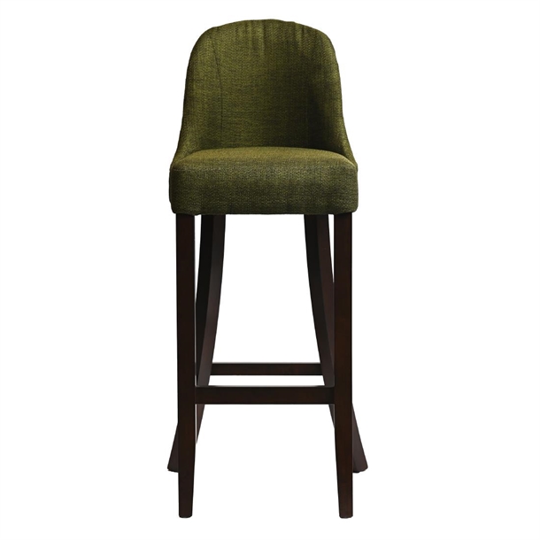 Kilsby Bar Chair in Dark Walnut with Shetland Forest Seat (Single) (B2B)