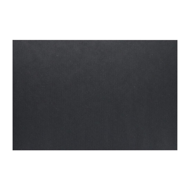 Europochette Kraft Black Recycled Paper Tablemat - 30x43cm (Pack 250)