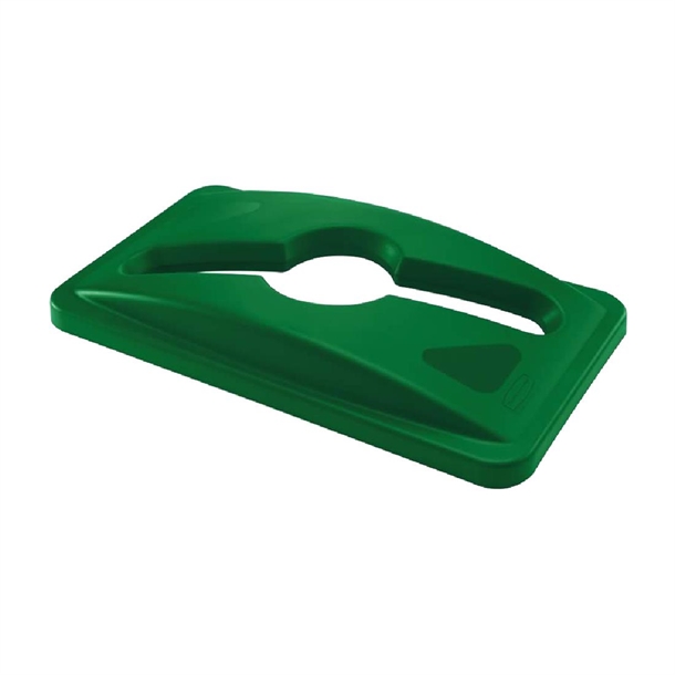 Rubbermaid Slim Jim Mixed Recycling Lid Green